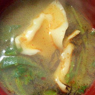 パクチーの中華スープ